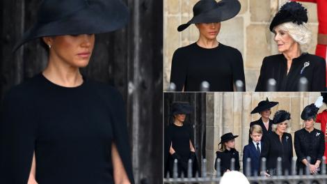 Meghan Markle a început să plângă la înmormântarea Reginei Elisabeta. Imaginile cu soția Prințului Harry în lacrimi