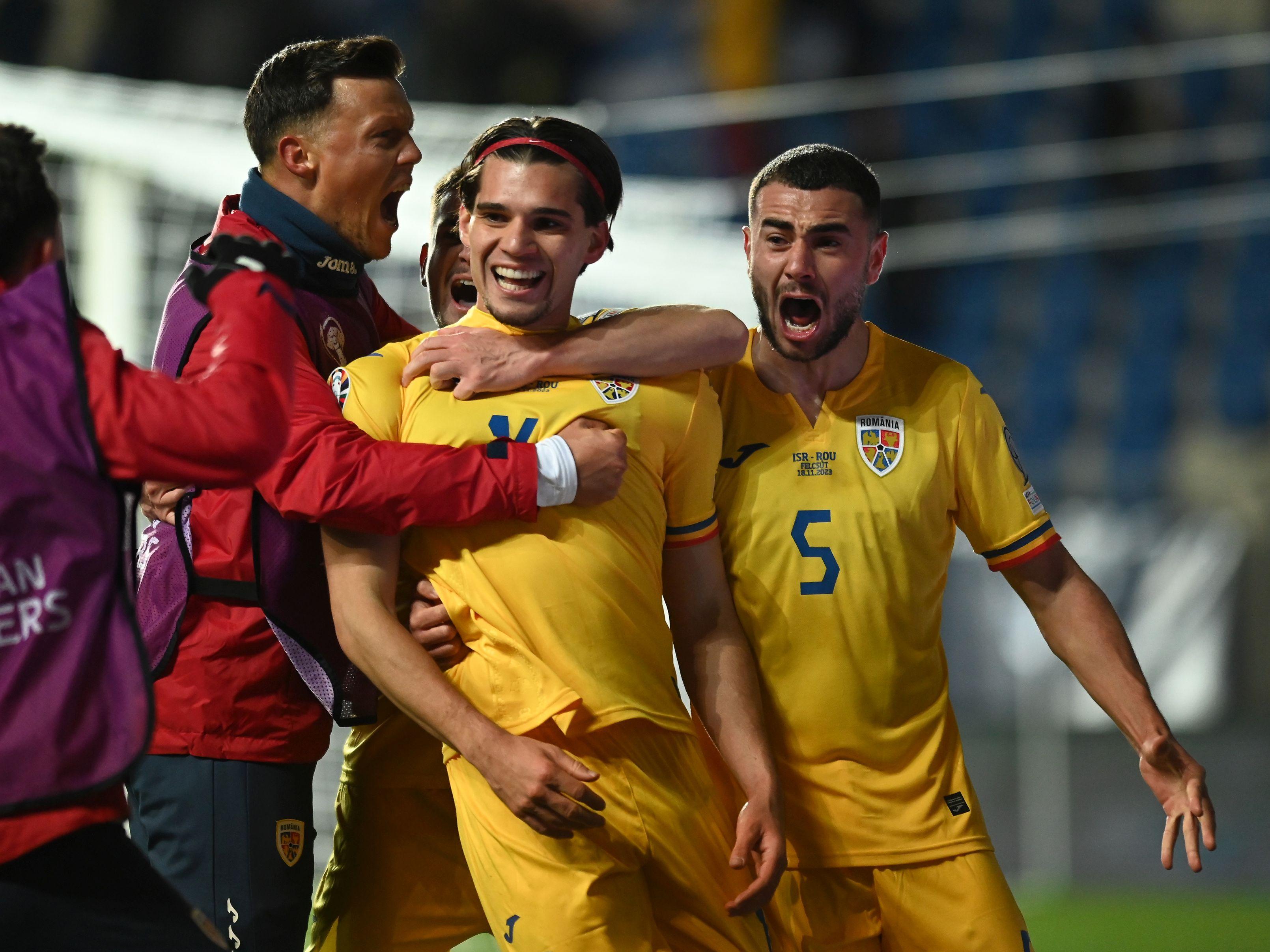 România s-a calificat la Euro 2024! Tricolorii au învins Israelul, scor 2-1, în deplasare!